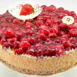 Mango-vaarika tort